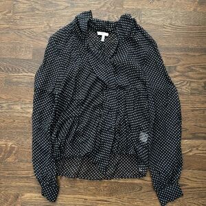 Joie Polka Dot Blouse Size M